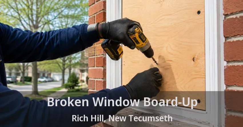 Broken Window Board-Up Rich Hill, New Tecumseth - ON
