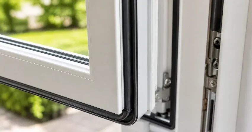 casement window cranked fully open in a Beeton, New Tecumseth home