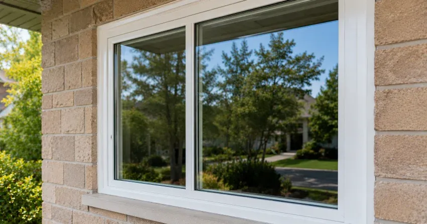 technician installing new insulated glass unit in window frame in New Tecumseth