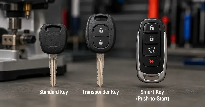 technician cutting a transponder ignition key in Tecumseth, New Tecumseth