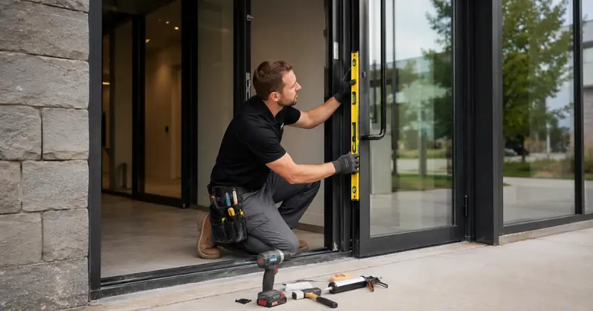 commercial glass door frame installation New Tecumseth