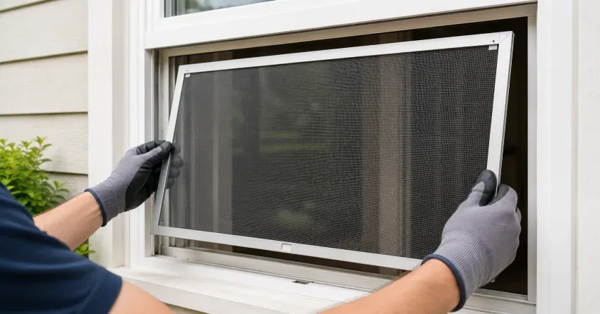technician repairing a window sash and balance system in Penville, New Tecumseth