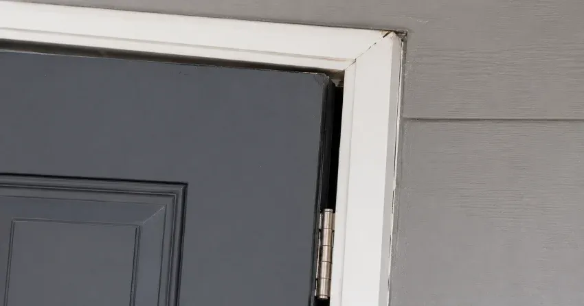 technician tightening a loose door hinge in Beeton, New Tecumseth